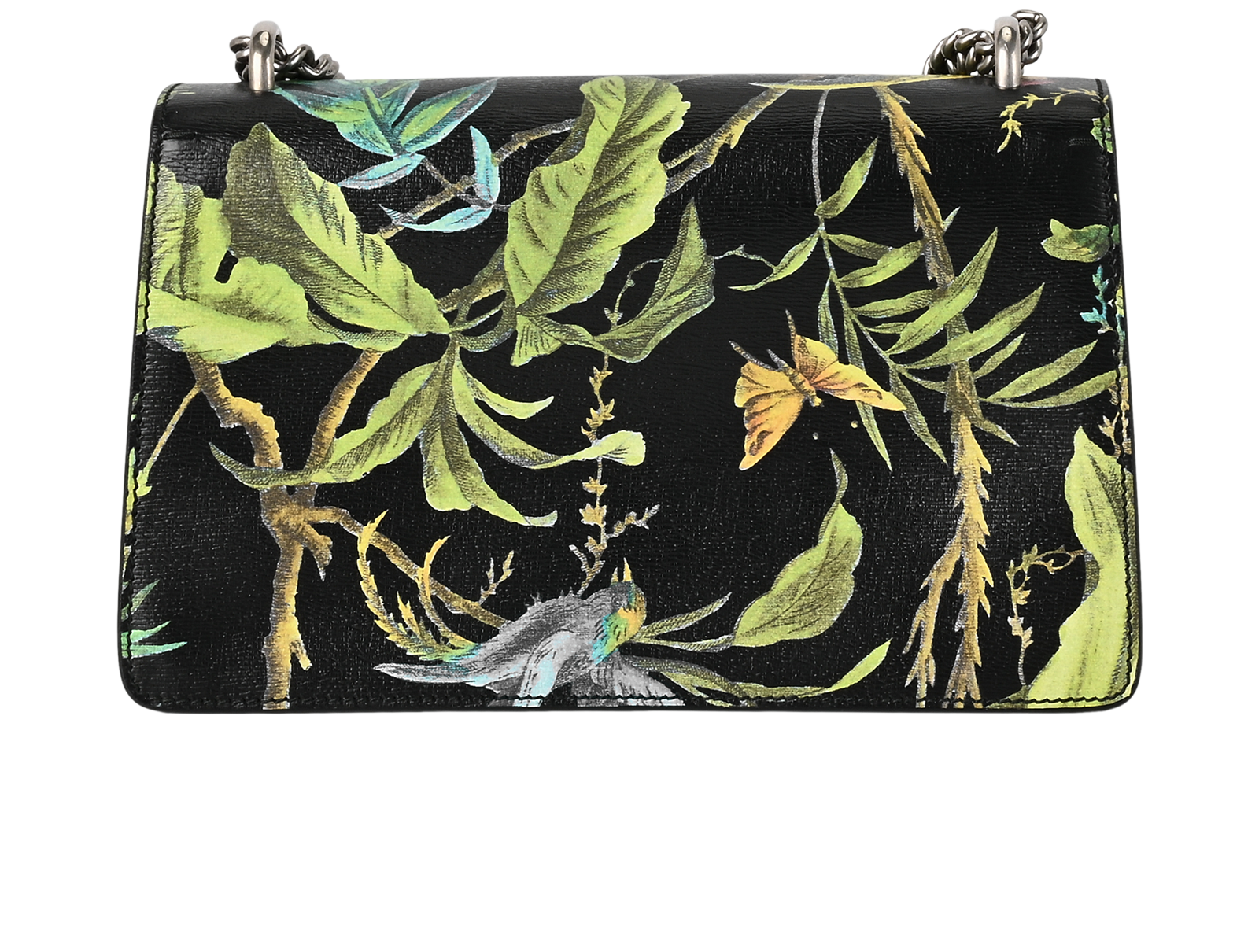 Tropical Dionysus, &pound;795, Handbags, Black/Green, Leather, Back view
